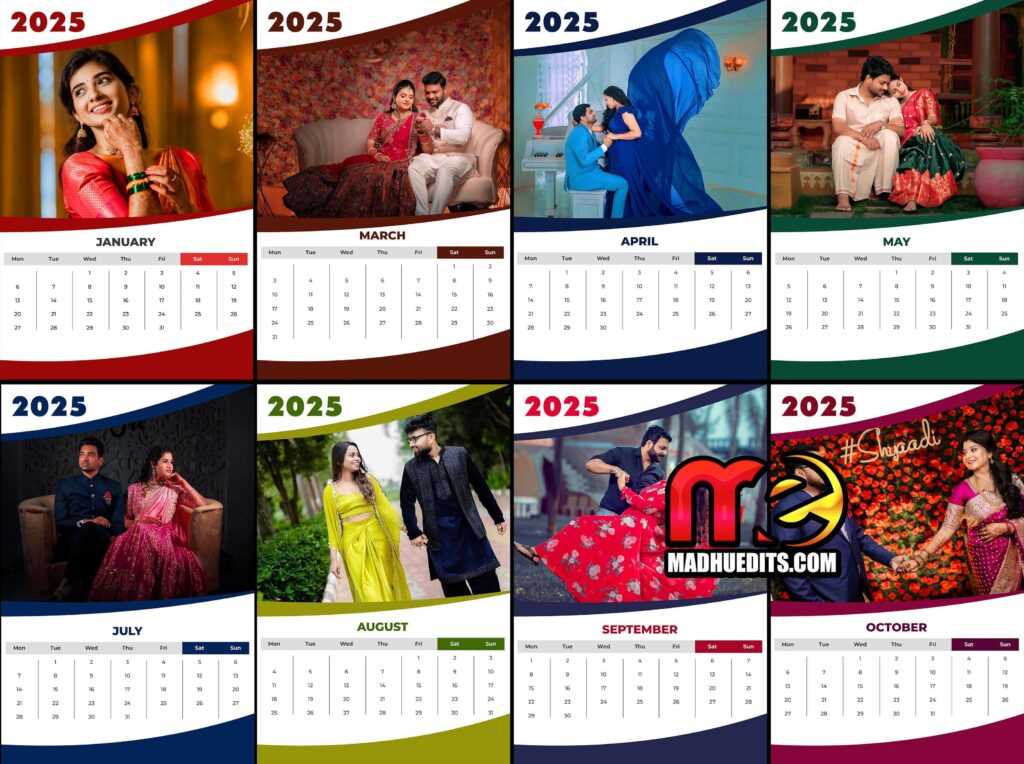 2025 calendar template psd free download