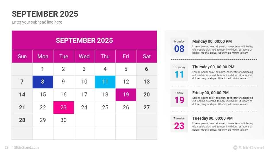 2025 calendar powerpoint template free