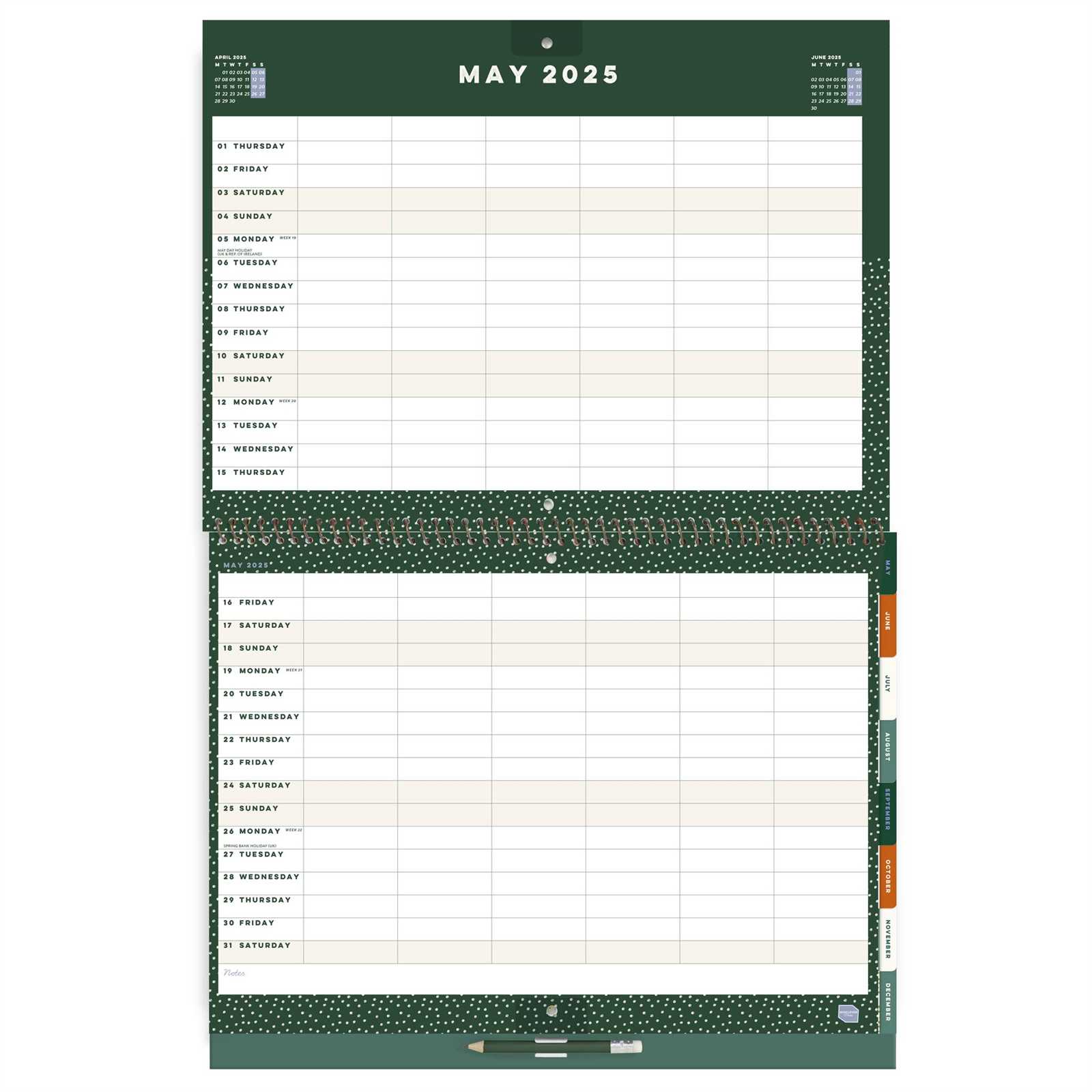 family calendar template