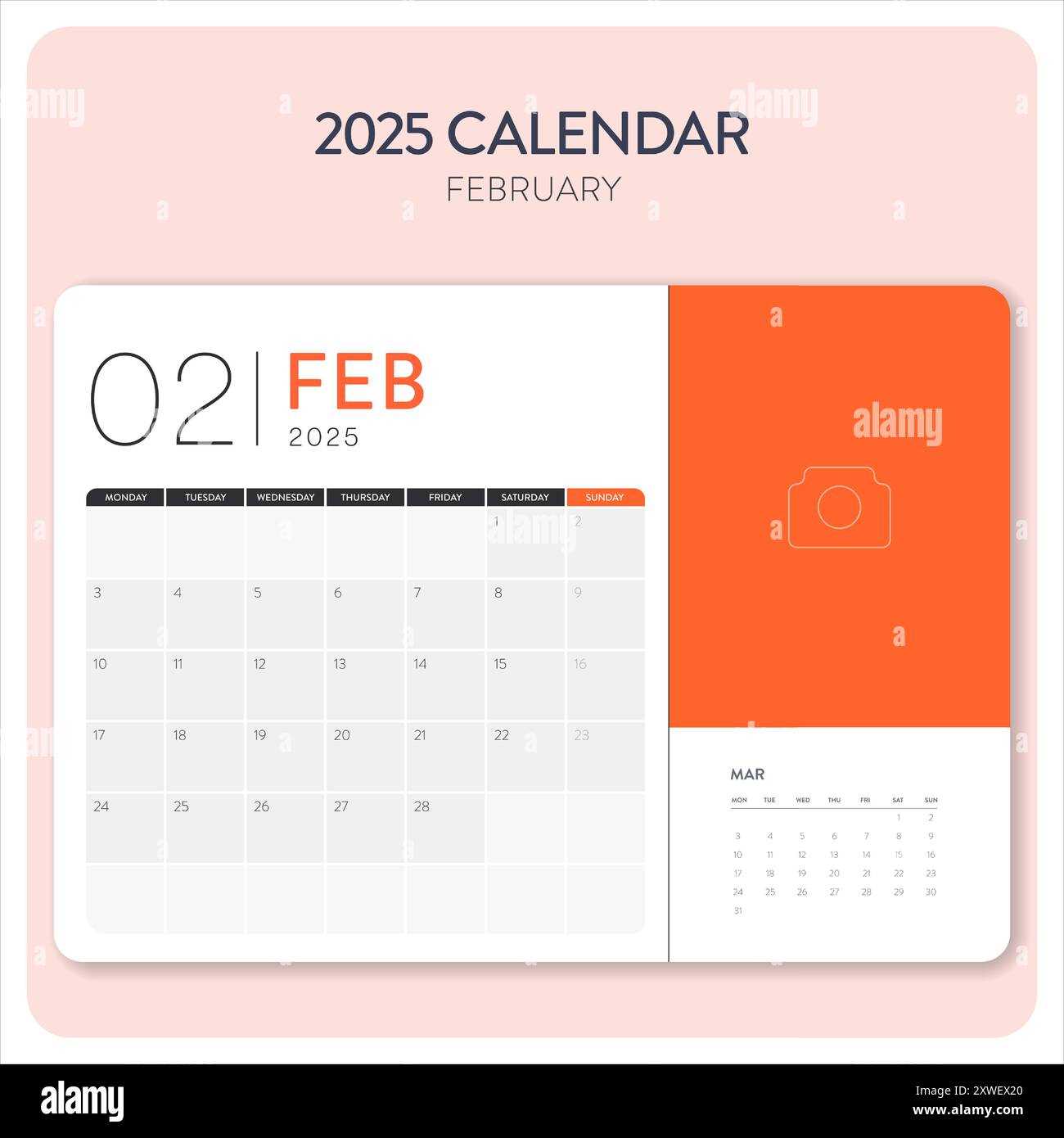 february 2025 calendar template