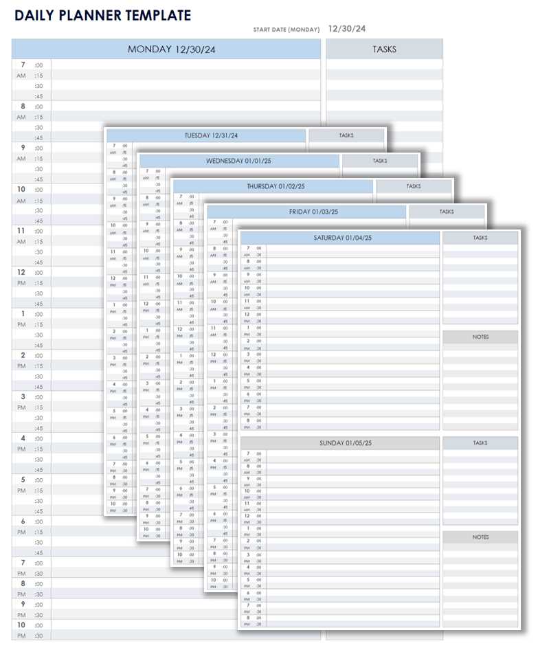 quick calendar template 2025