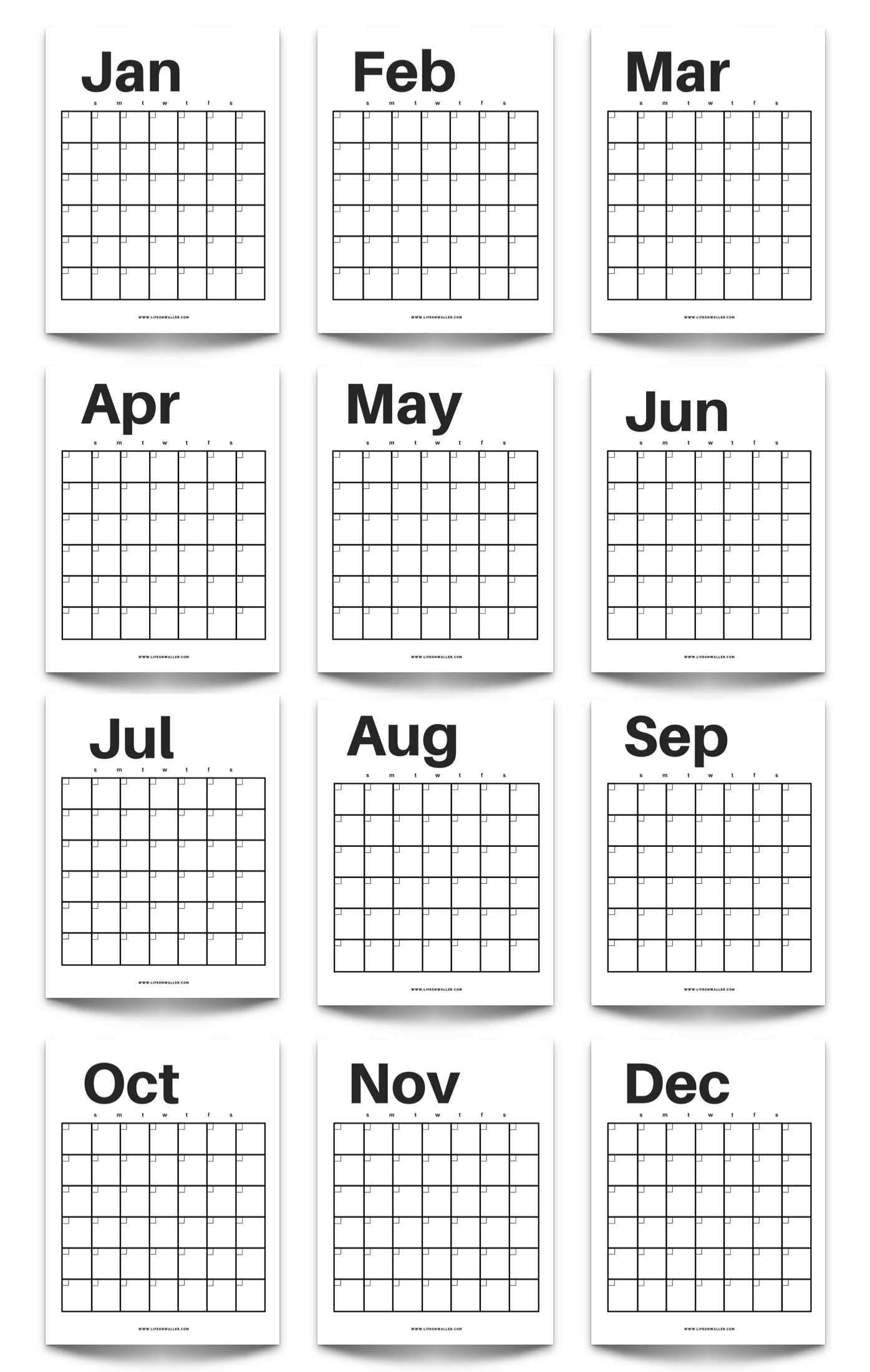 fill out calendar template