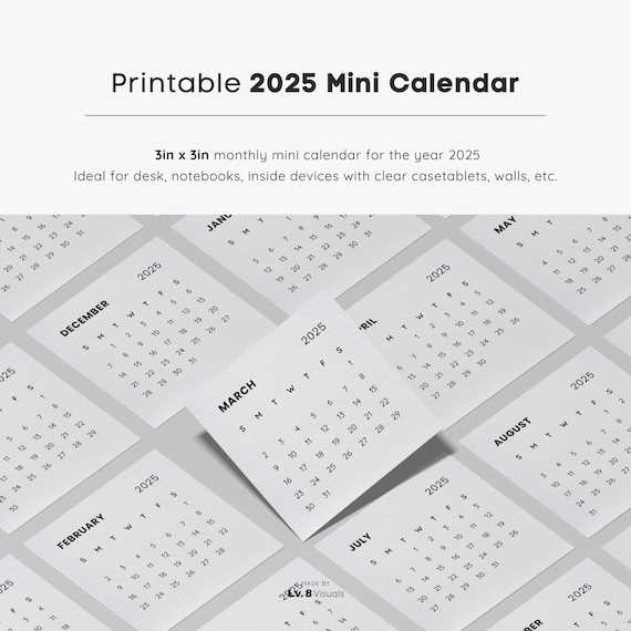 2025 pocket calendar template