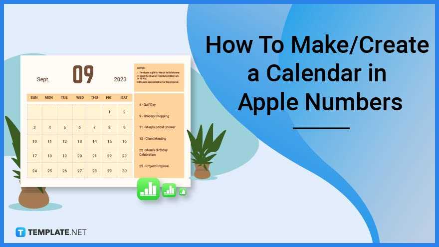 calendar template for pages mac