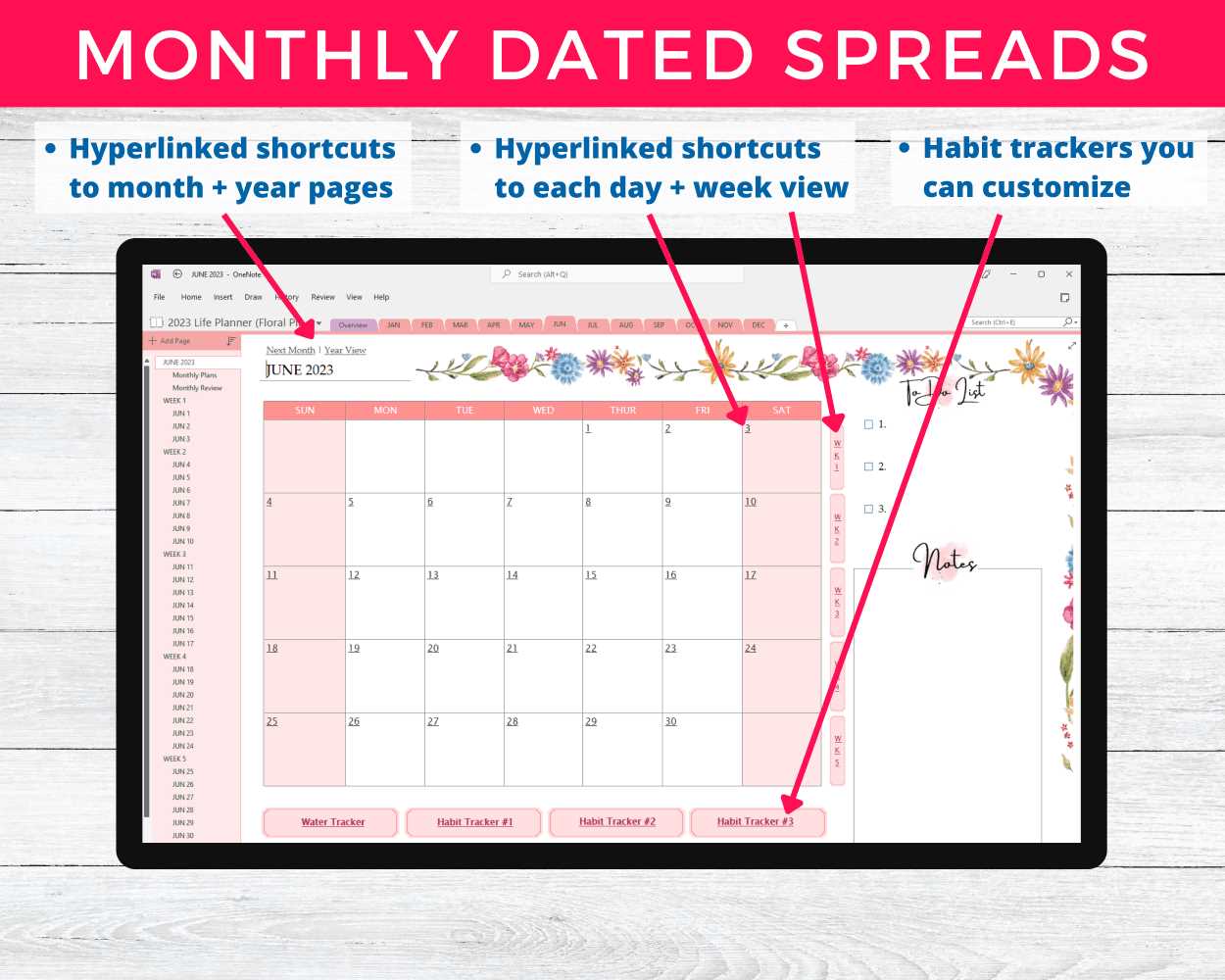 onenote 2026 calendar template