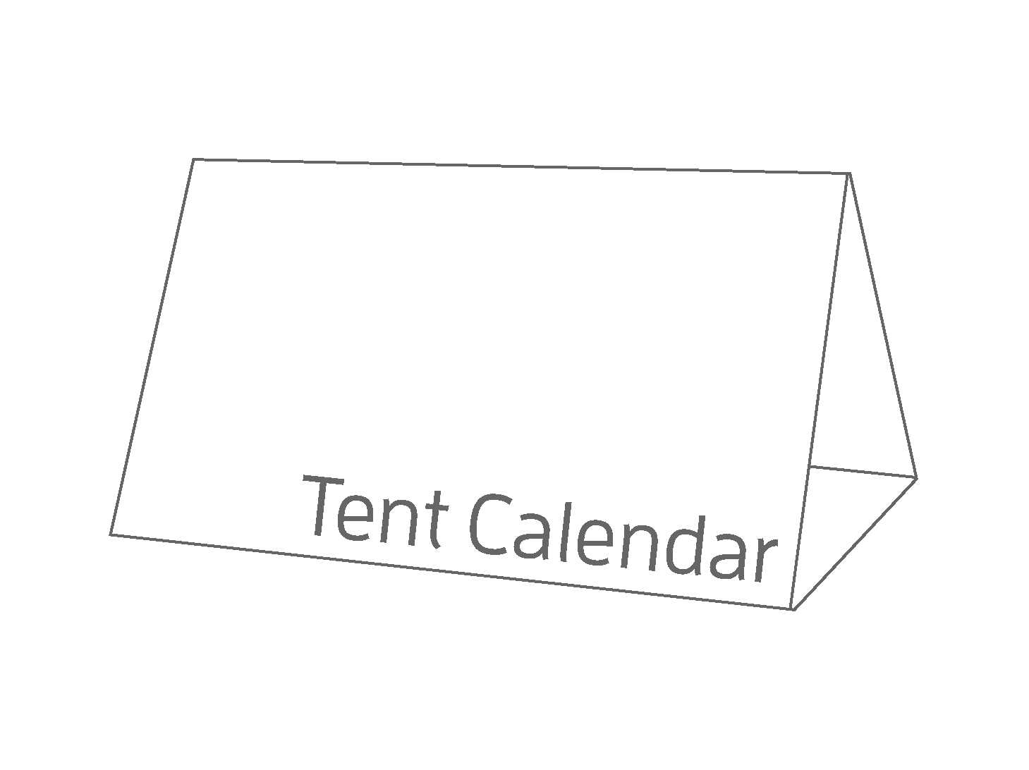 folding calendar template