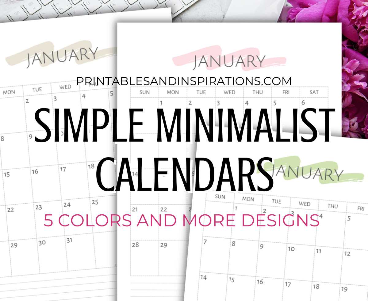 11x17 monthly calendar template