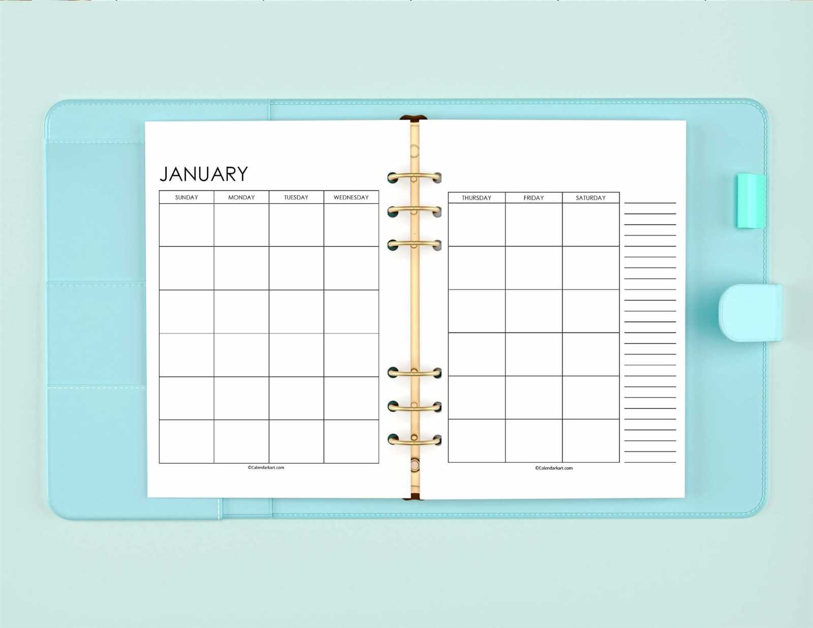 free 2 page calendar template