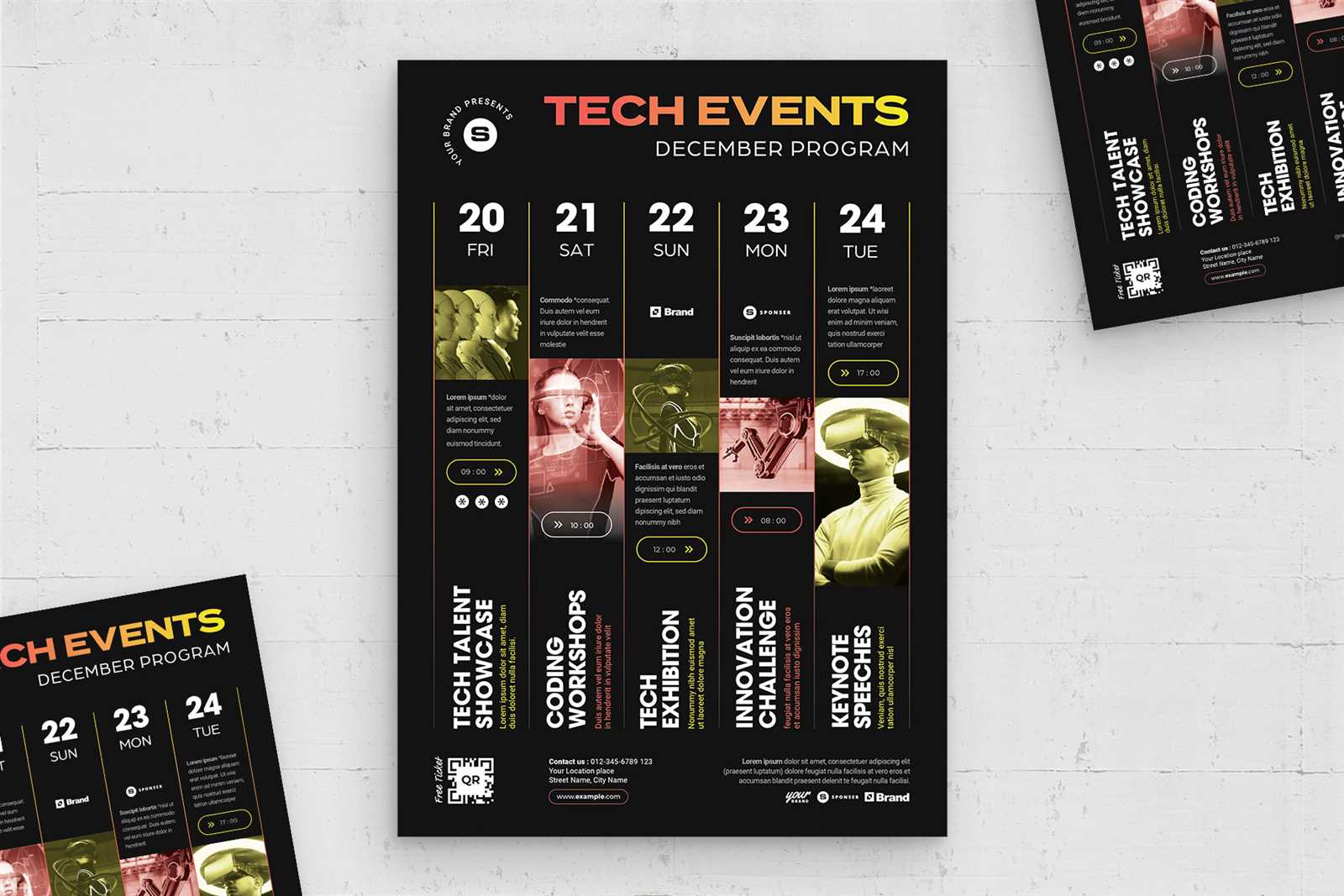 calendar of events flyer template