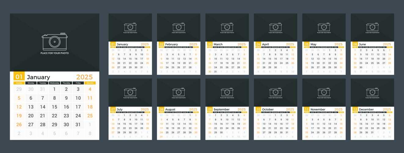 wall calendar template free