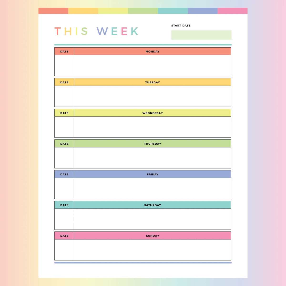 free bi weekly calendar template