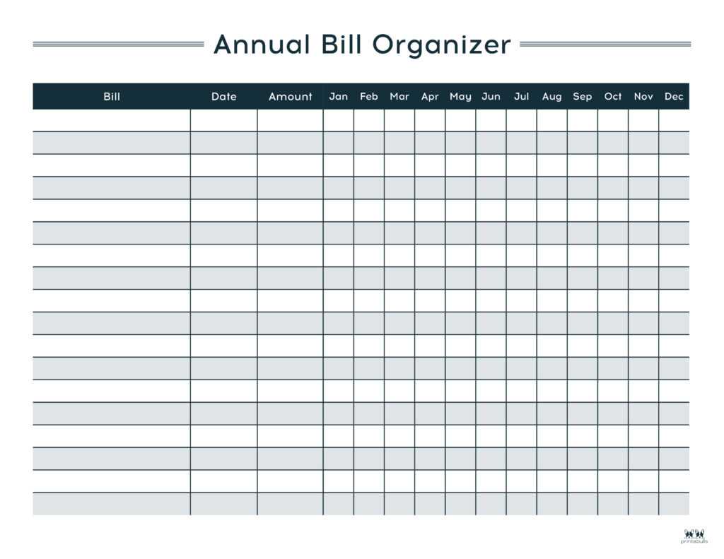 free bill pay calendar template