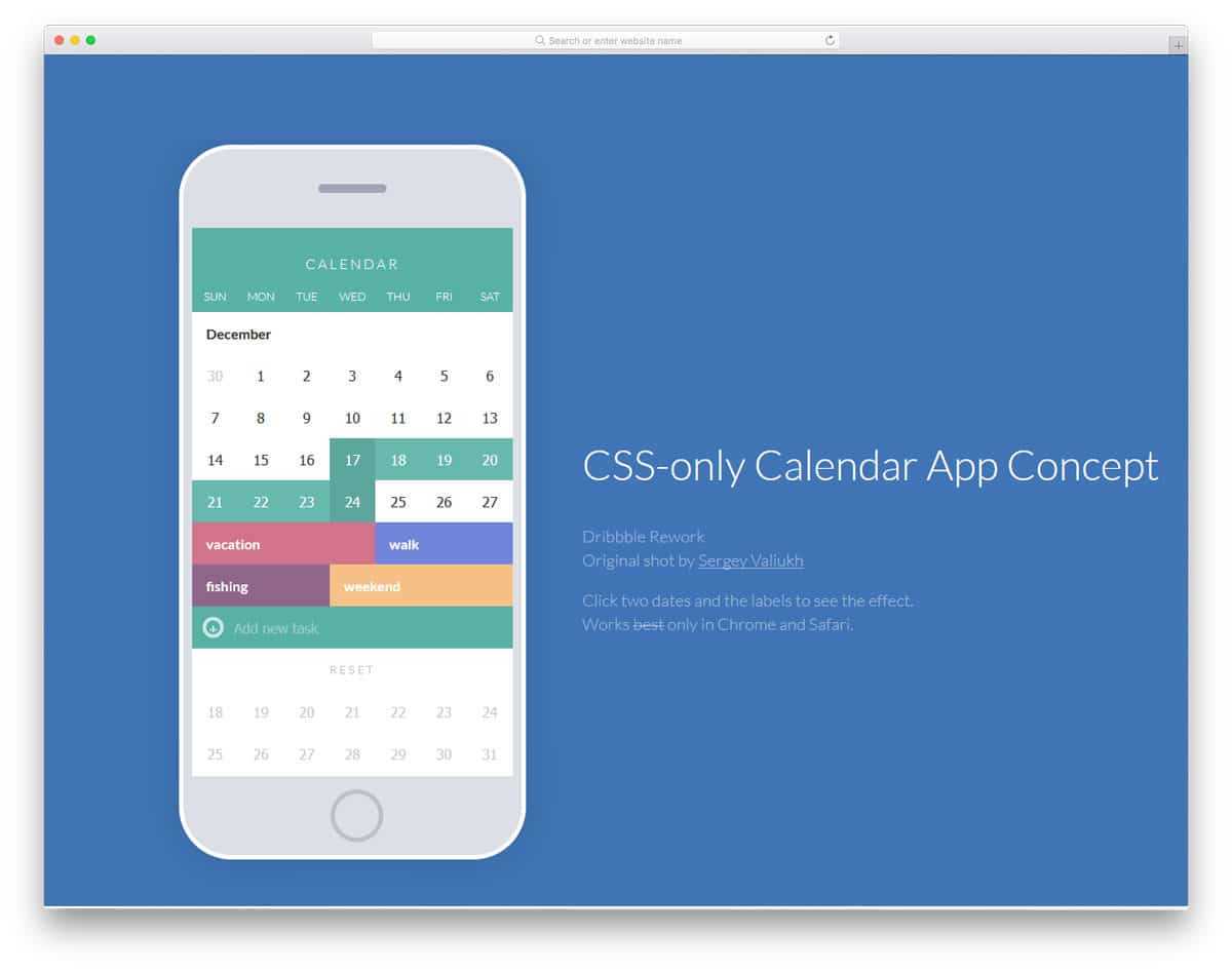 free bootstrap calendar template