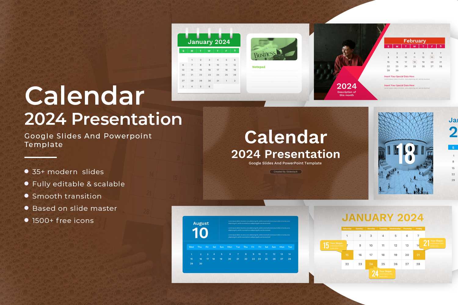 free calendar template powerpoint