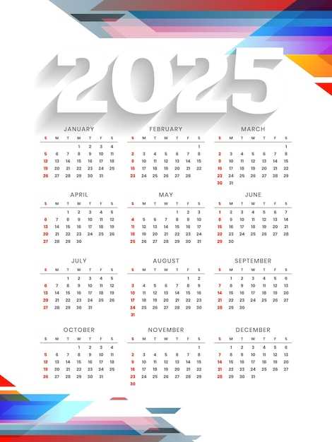 free calendar templates 2025