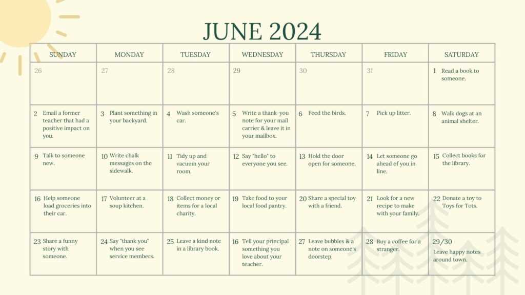 camp calendar template