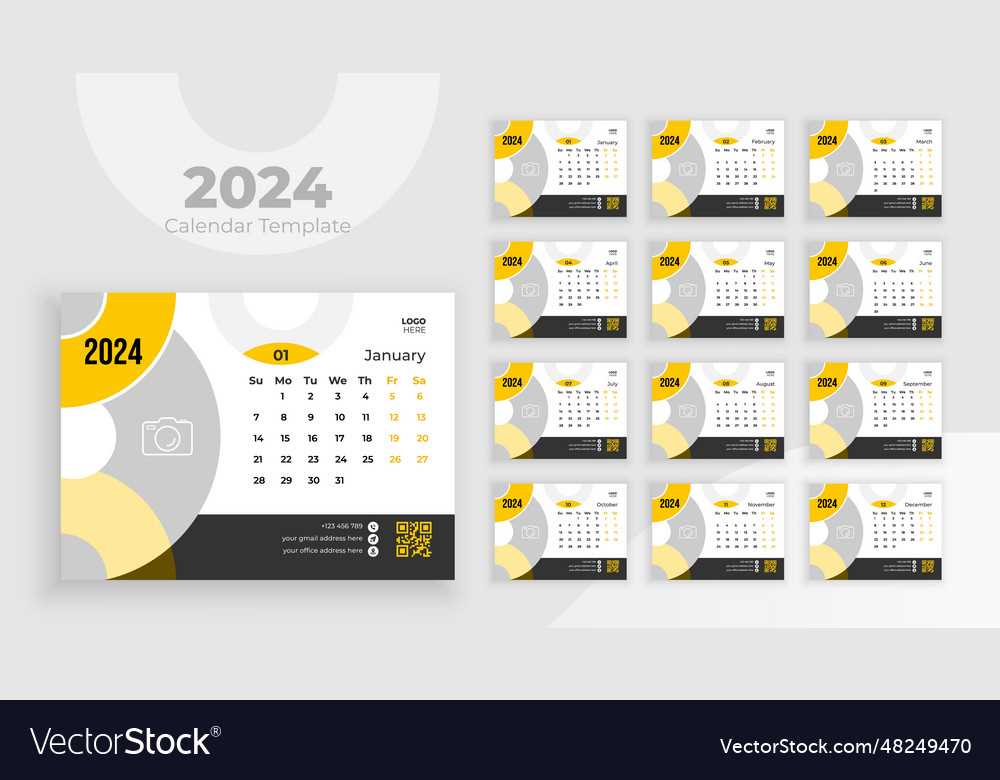 free desk calendar template