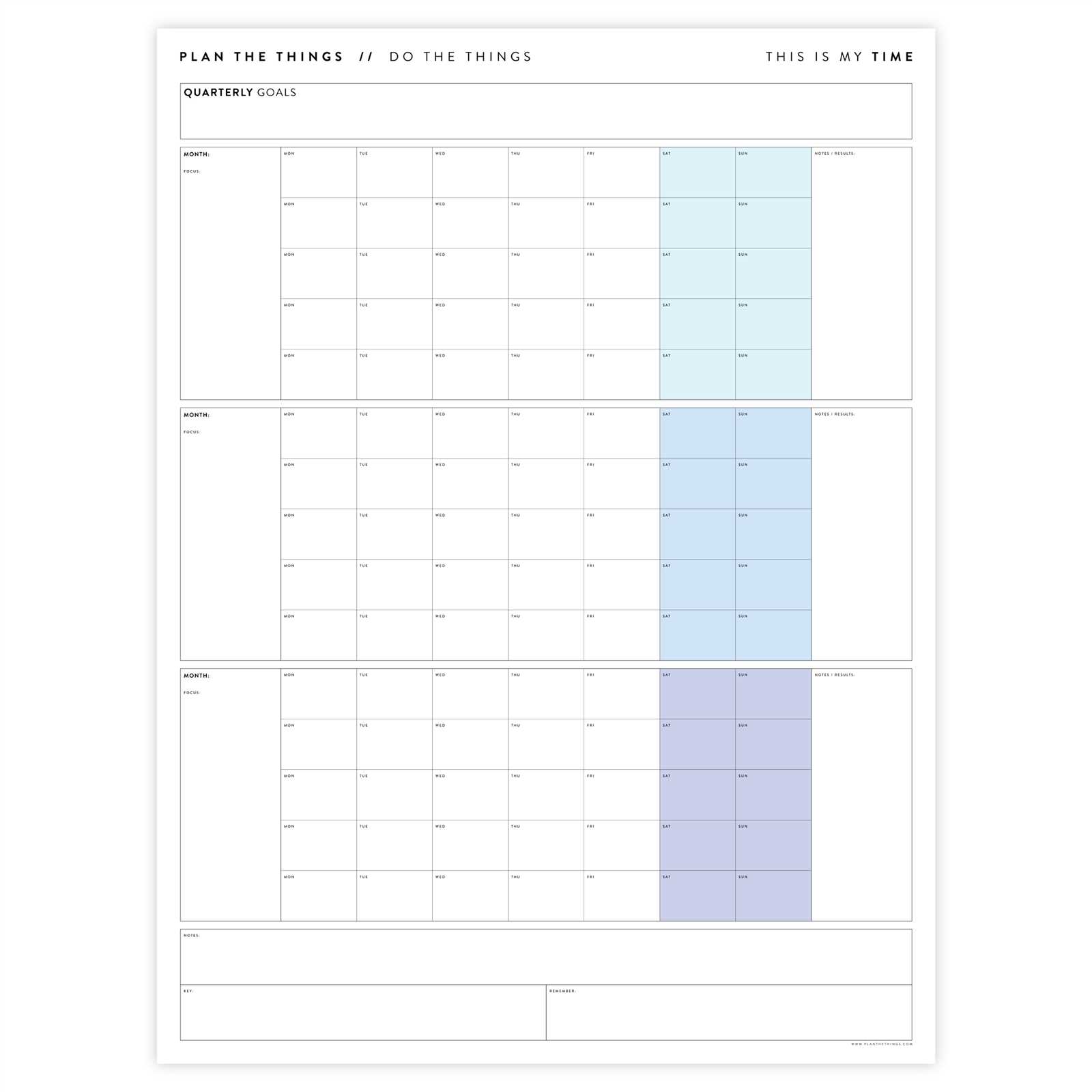 detailed monthly calendar template