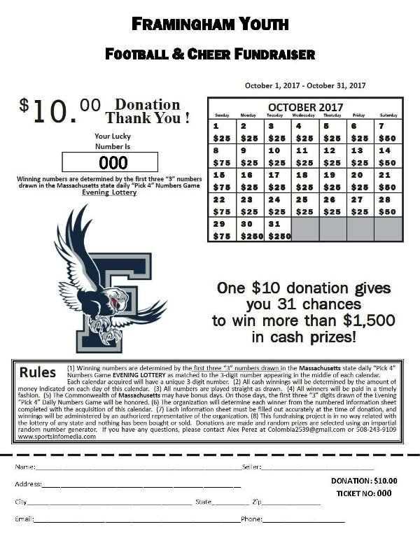 nonprofit fundraising calendar calendar raffle fundraiser template