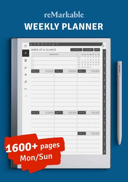 16 week calendar template