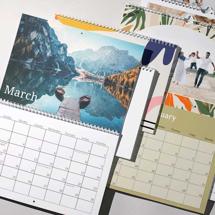 custom photo calendar template