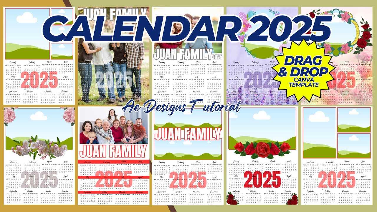 2025 calendar poster template