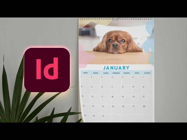 wall calendar template indesign