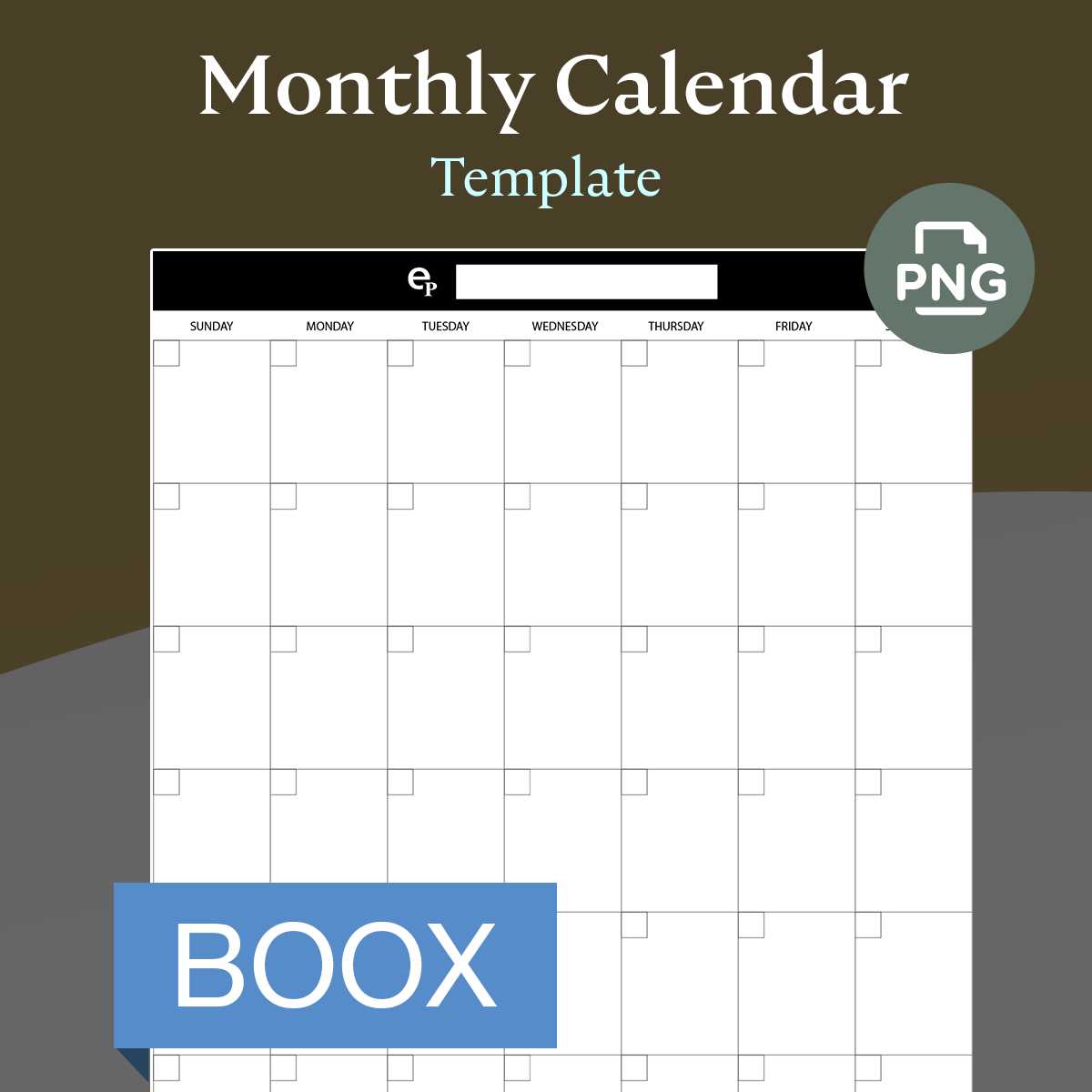 printable calendar template monthly