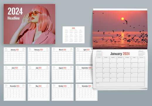 free indesign calendar template 2025