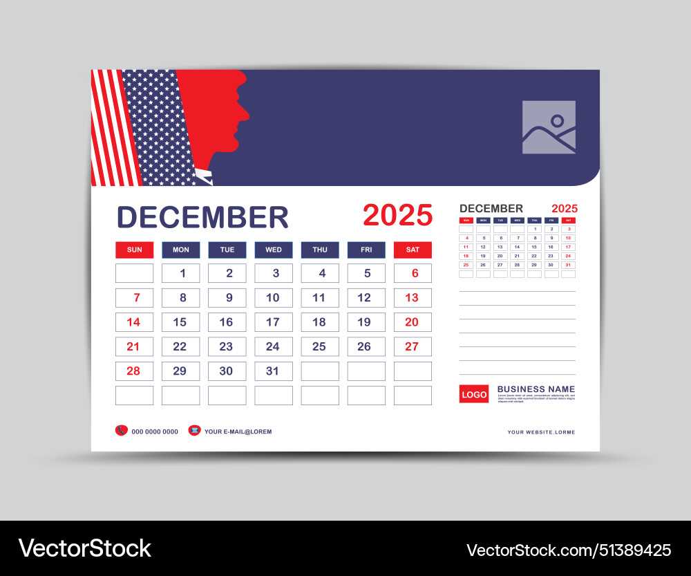 december calendar 2025 template