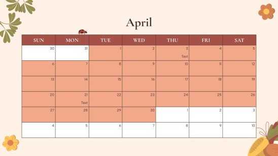 evernote calendar template 2026