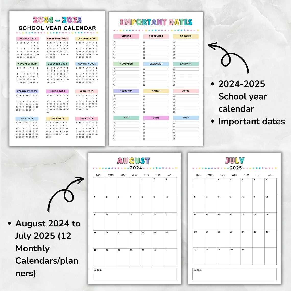 adhd calendar template