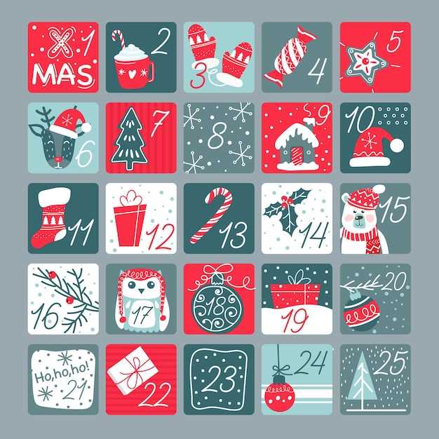 free advent calendar template