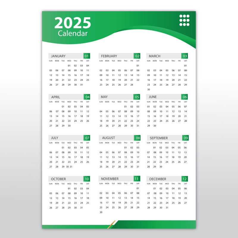 online calendar 2025 template