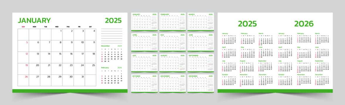 3x5 calendar template