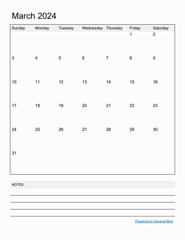 free march calendar template