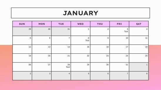 free marketing calendar template 2025