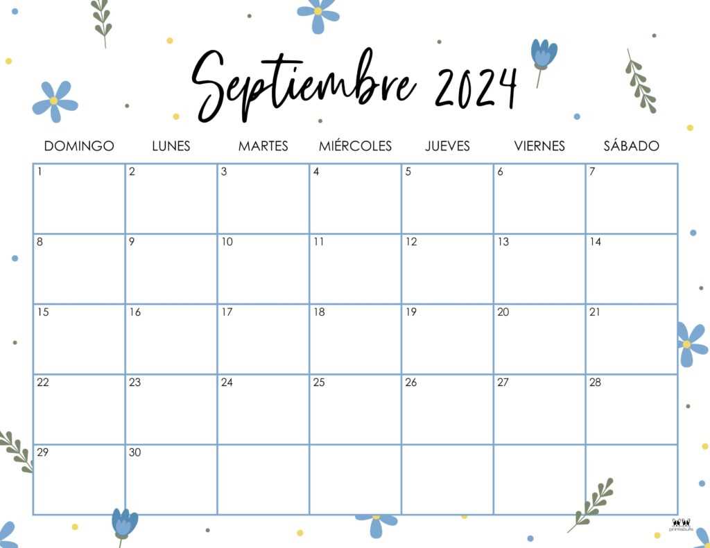 sept calendar template
