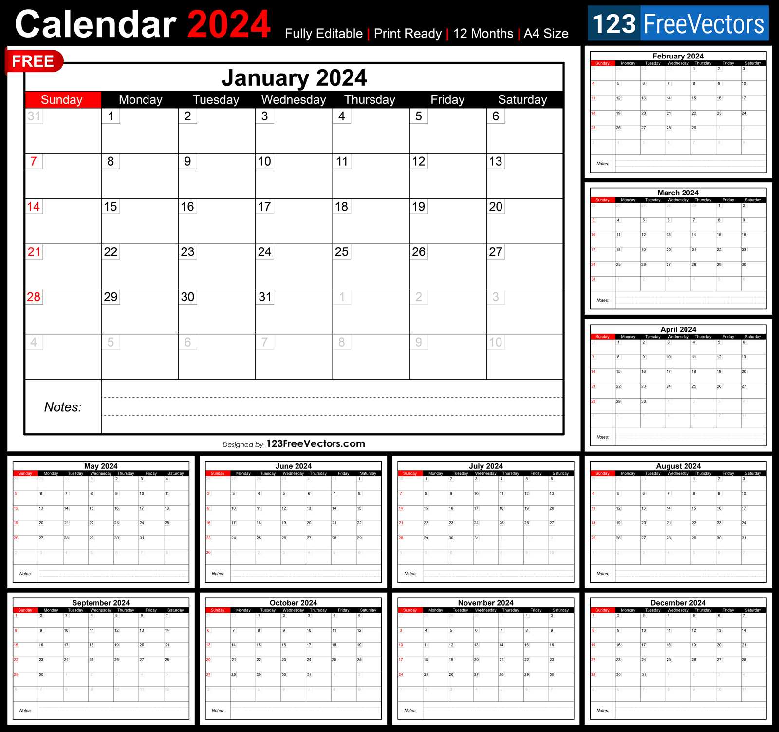 free monthly calendar templates