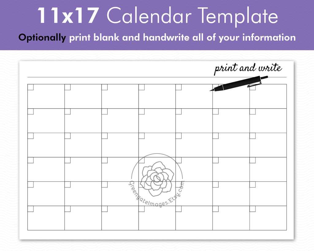 free monthly calendar templates