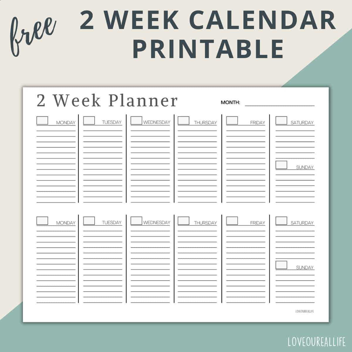 blank planning calendar template