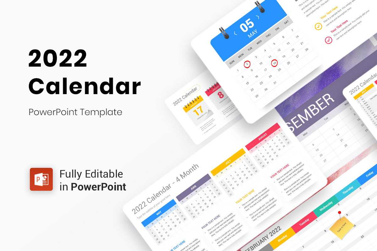 powerpoint quarterly calendar template