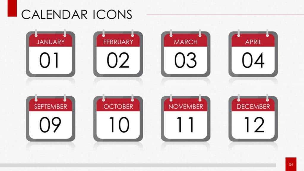 calendar in ppt template