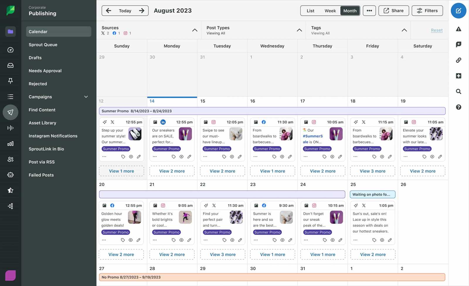 best content marketing calendar template