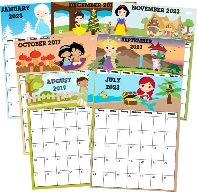 free preschool calendar templates