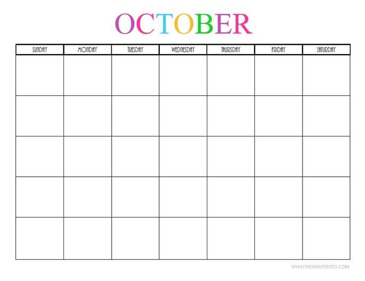 free printable one month calendar template