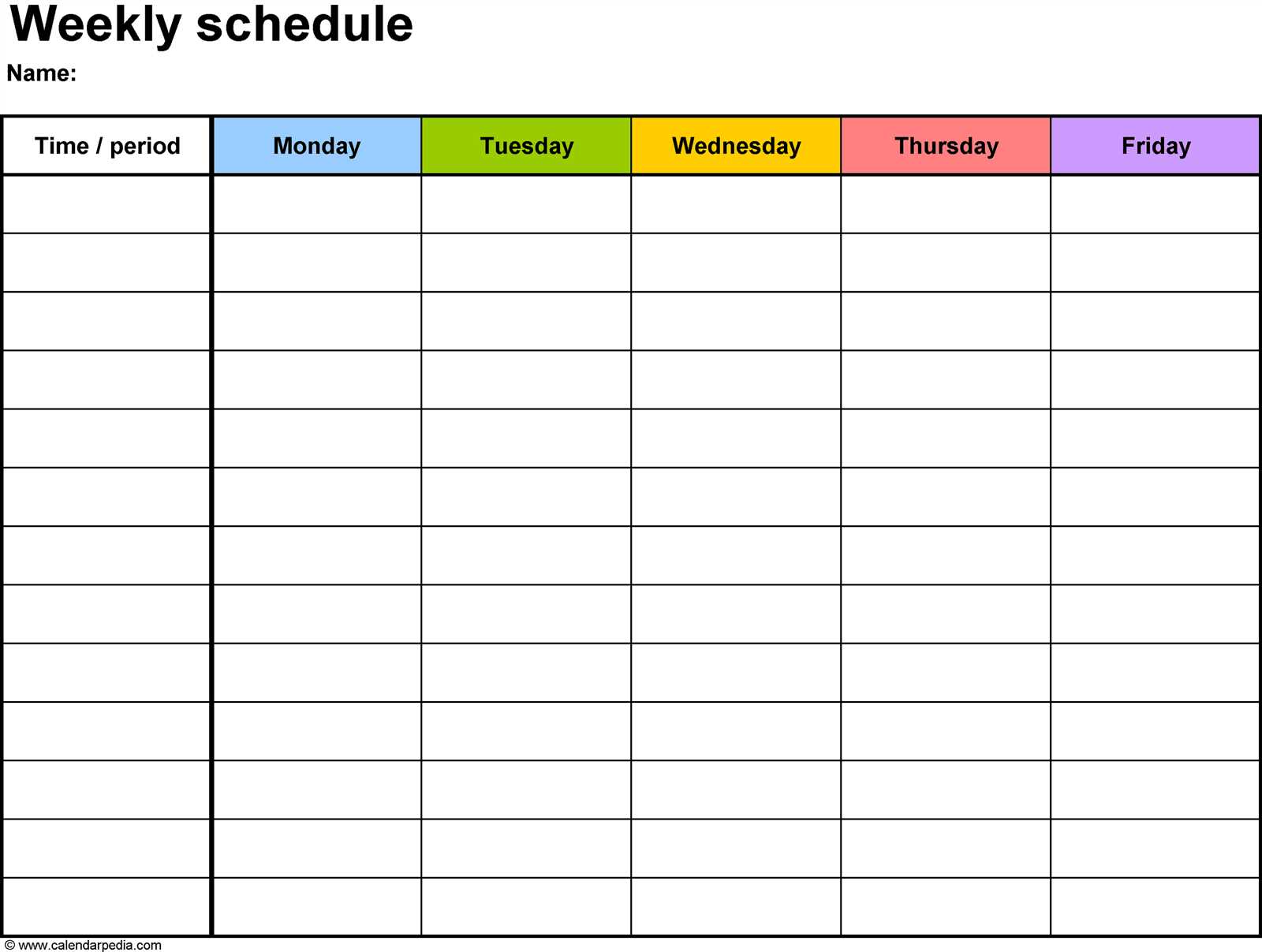 free printable workout calendar template