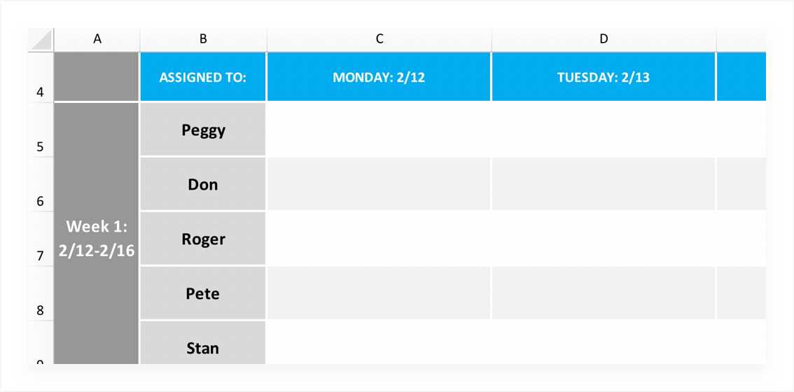 free project management calendar template