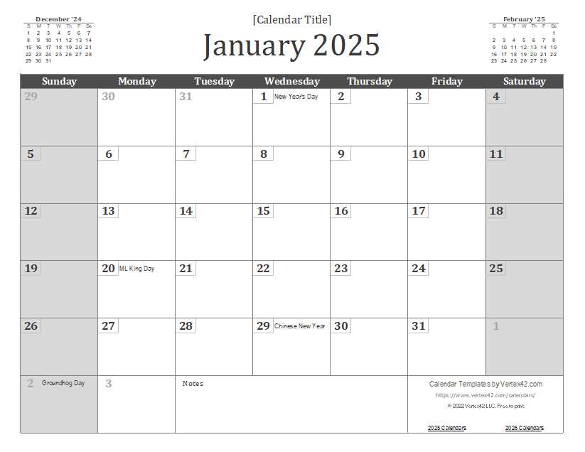 2026 birthday calendar template