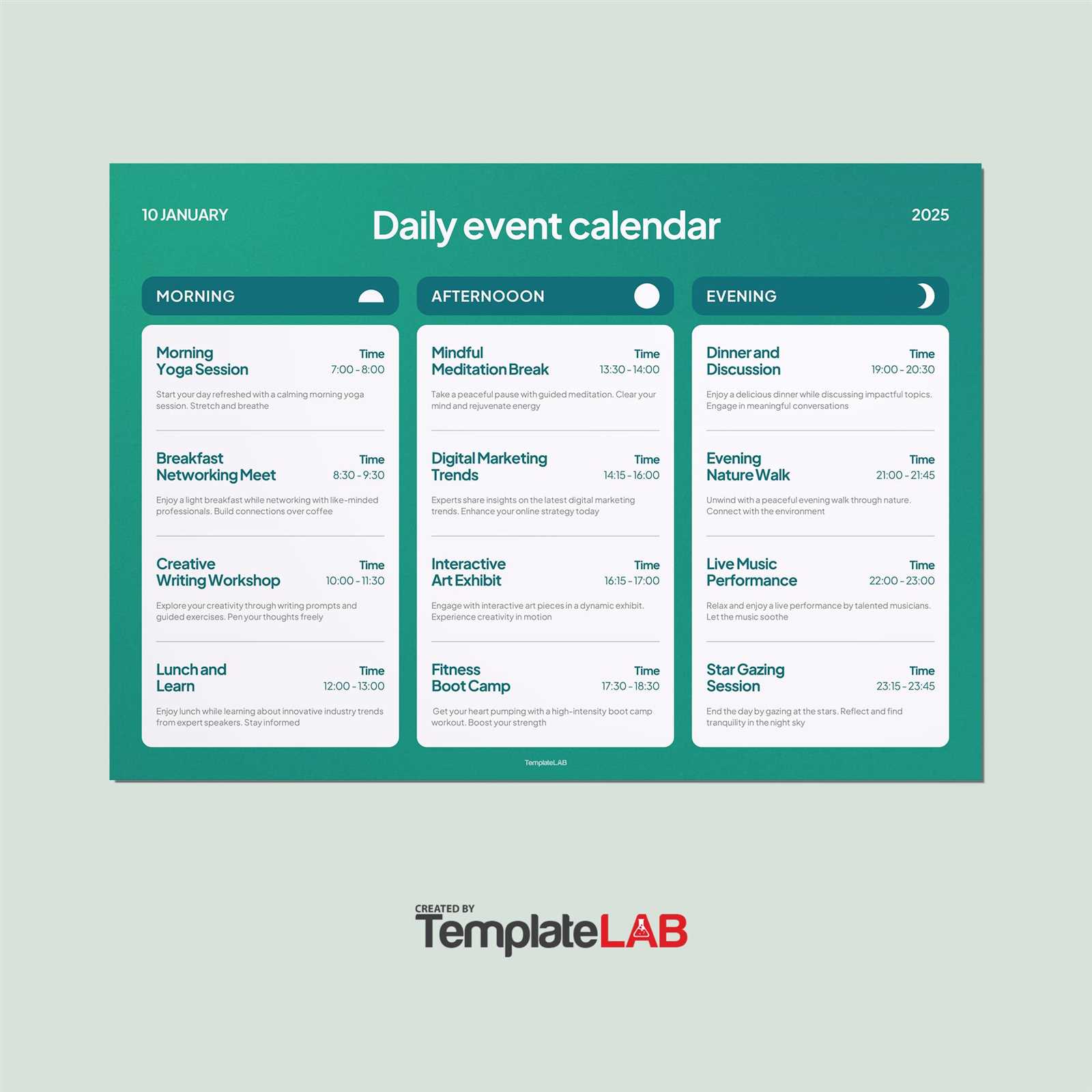 yearly event calendar template 2026